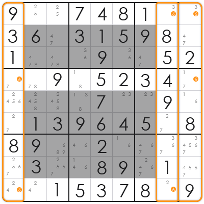 sudoku swordfish pattern